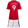 Original Trikotsatz Manchester United Martial 9 Heimtrikot 2023-24 Für Kinder